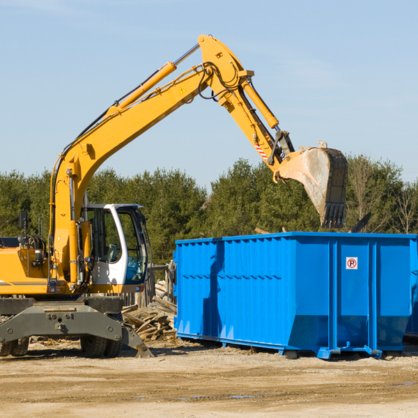 is there a minimum or maximum amount of waste i can put in a residential dumpster in New Hebron